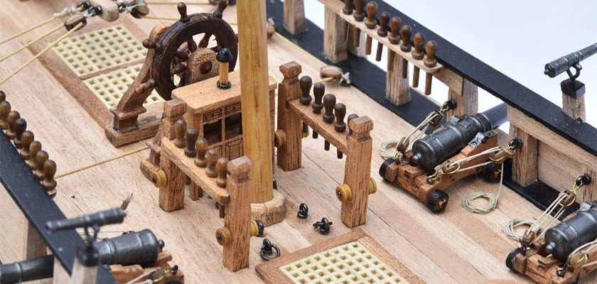 Bild på 1:48 HMS Bounty amiralitetsmodell.