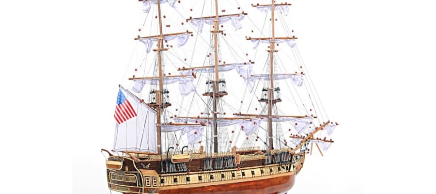 USS Constitution Kopparpläterat skrov Handbyggt fartyg